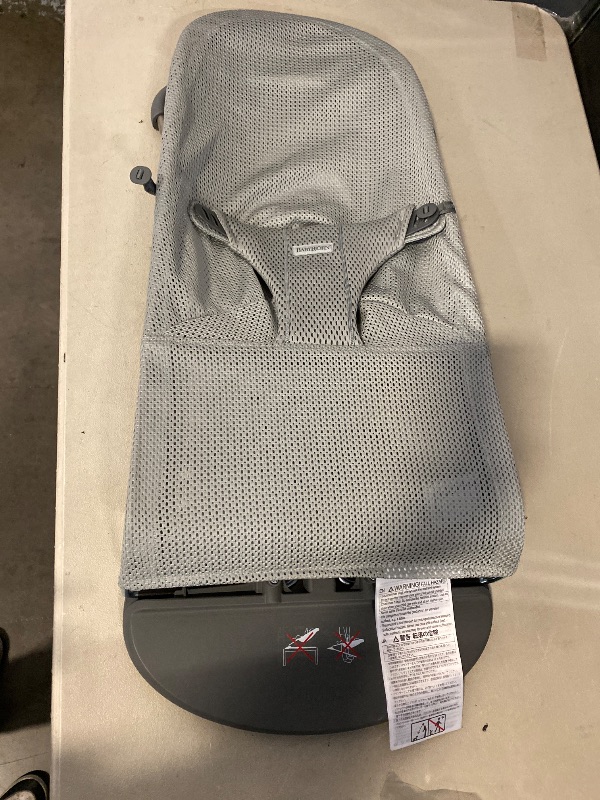 Photo 1 of BabyBjörn Bouncer Bliss, Mesh, Gray Beige 2-in-1 Adjustable Baby Bouncer Seat and Toddler Chair, Newborn to Toddler (8-29 Lbs), 4 positions, Lightweight & Portable