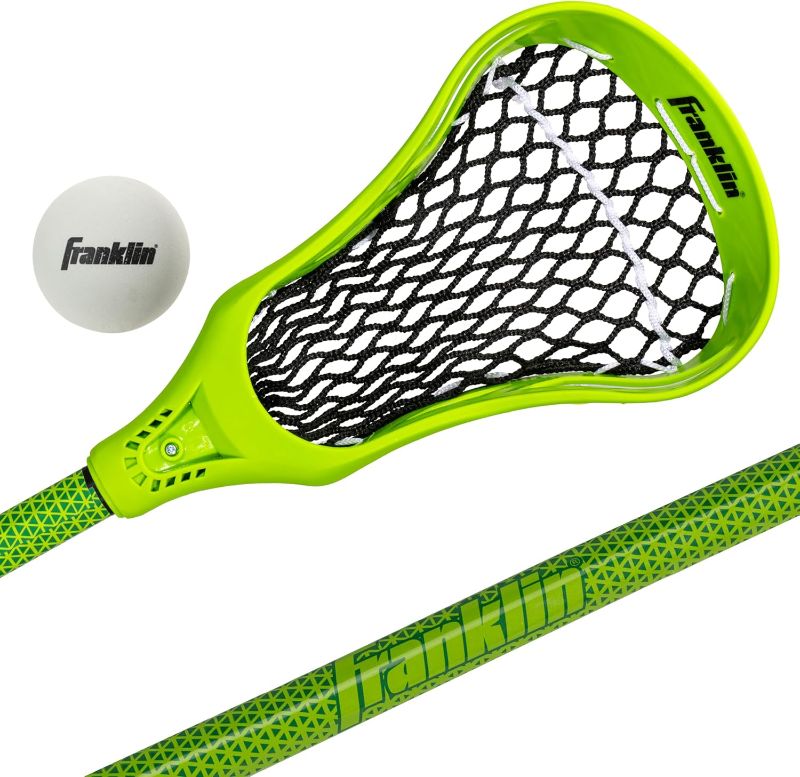 Photo 1 of Franklin Sports Future Champs Youth Lacrosse Stick + Ball Set - Kids 32" Inch Practice Stick - Beginner Backyard Plastic Stick + Lightweight Soft Ball