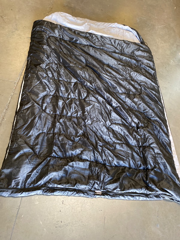 Photo 1 of MEREZA Double Sleeping Bag for Adults Mens with Pillow, XL Queen Size Two Person Sleeping Bag for All Season Camping Hiking Backpacking 2 Person Sleeping Bags for Cold Weather & Warm