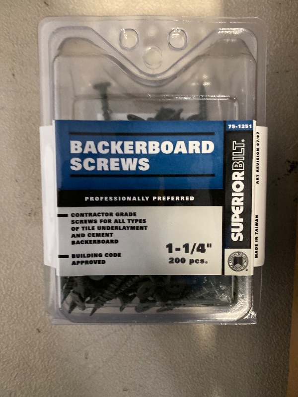 Photo 1 of Backerboard Screws 1-1/4" Box of 200