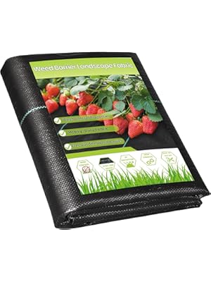 Photo 1 of 3ftx50ft  Barrier Fabric Heavy Duty, Gardening Landscape Fabric Cover Mat, Durable Weed Control Fabric for Garden Bed Cover, Landscaping, Commercial Driveway, Underlayment Use (3x50FT-3.2OZ)