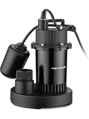 Photo 1 of Sump Pump, 1HP 4000GPH Submersible Water Pump with Float Switch, Portable Electric Cast Aluminum Sump/Sewage Pump with 10FT Cord for Basement Draining
