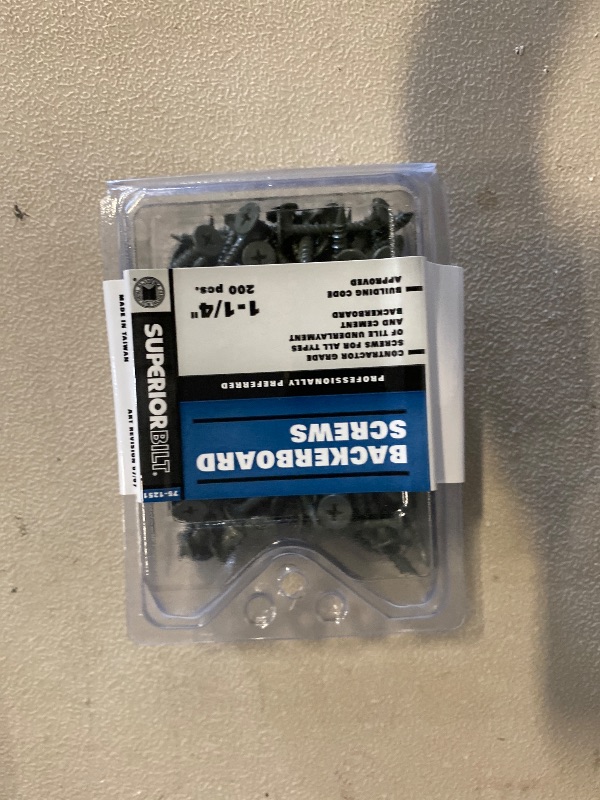 Photo 1 of Backerboard Screws 1-1/4" Box of 200