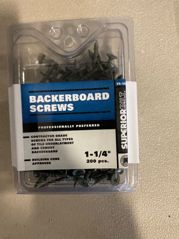 Photo 1 of Backerboard Screws 1-1/4" Box of 200