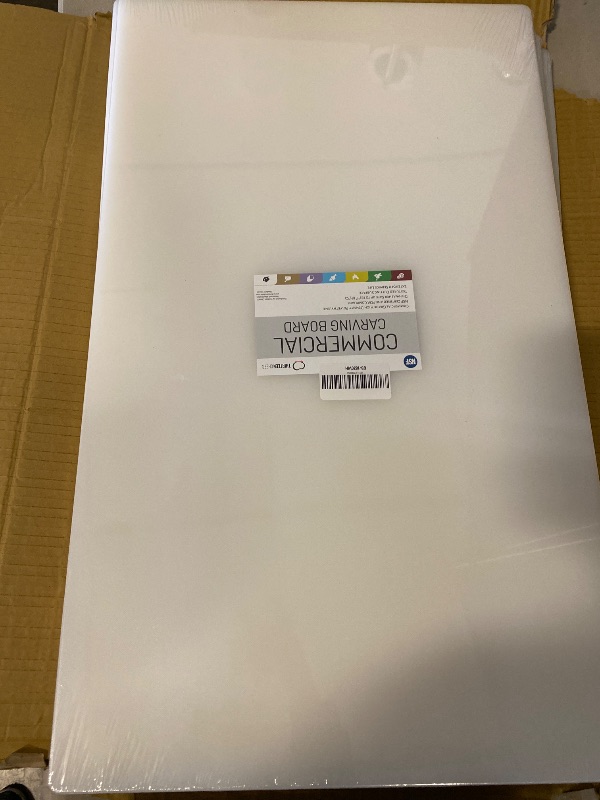 Photo 1 of Thirteen Chefs Extra Large 30 x 18 Inch Cutting Board for Meats, Game and Fish – 1/2 Inch Thick HDPP Plastic for Food Service, 10 pounds