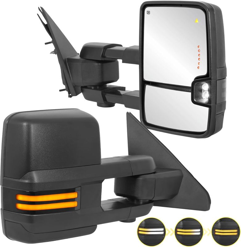 Photo 1 of Towing Mirrors w/Power Heated New Stlye Compatible with 2019 2020 2021 2022 2023 2024 dodge ram 1500 Side Mirrors 2PCS