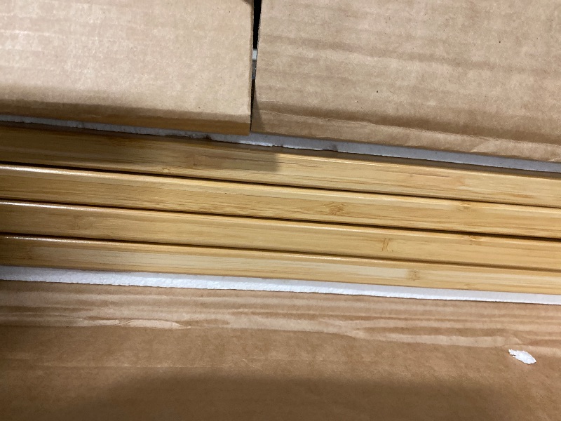 Photo 1 of Natural 37-74" Wide Dog Gate for Stair, Bamboo Dog Gates for The House Doorways, Freestanding Pet Gates for Dogs, Doogie Puppy Fence Gate