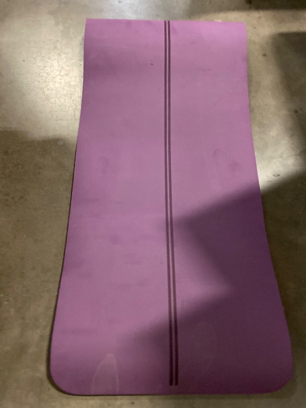 Photo 1 of Large Friendly Non Slip Purple Yoga Mat with Carrying Bag