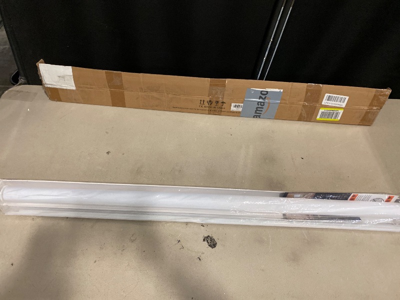 Photo 1 of SUNWAY Corded Zebra Roller Blinds for Windows, Dual Layer Zebra Roller Sheer Blind, Easy Light Control for Privacy Light Filtering Roller Shades for Windows (40" W x 72" H, White)