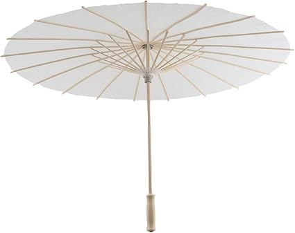 Photo 1 of Paper Decorative Umbrella, Parasol Diy Oil Painting Crafts Party Decor Pieces Photo Prop Parasols Projects Decoration Umbrellas Shower Table Decorations Weddings Wooden Handle Pack Oiled Photography