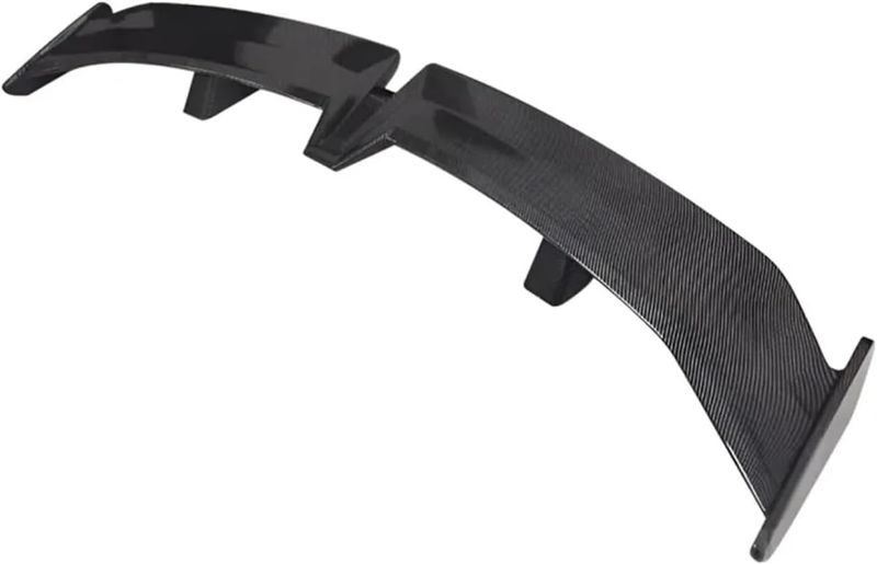 Photo 1 of Spoiler Compatible for Morris Garages 5 Carbon Fiber Pattern Black Surface Car Rear Wing 2017 to 2023 Type W ABS Material Tail Fin(Carbon Fiber Look)