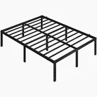 Photo 1 of Queen Size Yaheetech Metal Platform Bed Frame with Heavy Duty Steel Support