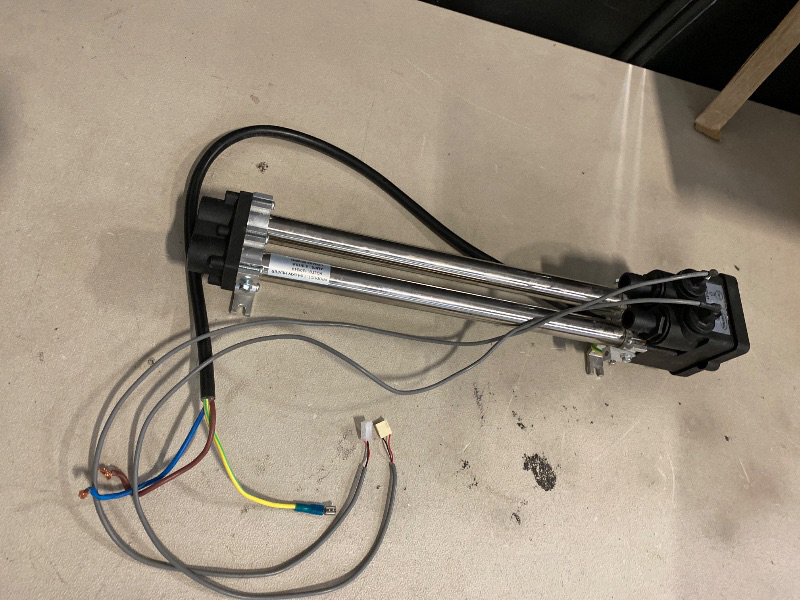 Photo 1 of Camoo 26-C3160-2S Double-Barrel Low-Flow Heater Assembly 4.0KW for Watkins/Hot Spring/Tiger River/Hot Spot/Caldera/Laing tri-Bend Heater, 1.0/4.0KW 120/240 Volt, Replace C3160-2S, 73039, 73791, Black