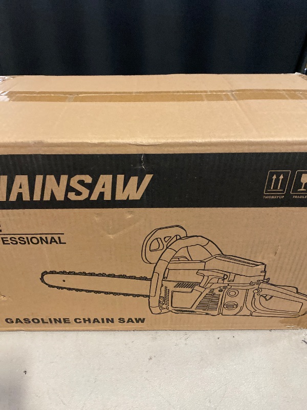Photo 1 of 62CC Gas Chainsaw, 20 Inch Power Chain Saw, 2-Cycle Handed Petrol Chainsaws Gasoline Chainsaws Garden Tool for Cutting Trees, Wood, Outdoor Home Garden and Farm Use