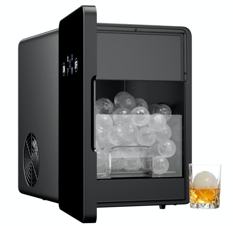 Photo 1 of TABU 2" Clear Ice Ball Maker Machine, 4 pcs in 40 Mins, 150 pcs/Day, Self-Cleaning Ice Ball Machine with LCD Touch Panel & Smart Alert, Sphere Ice Maker for Cocktail, Whiskey & Bourbon,Cocktail