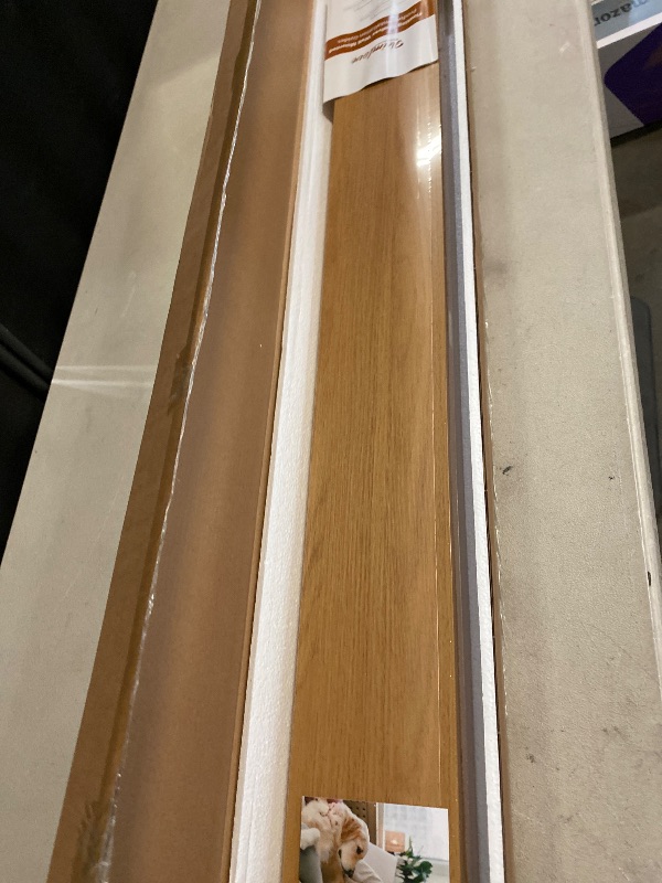 Photo 1 of Heimlove Picture Ledge Shelf,48 inch Long Floating Shelves for Wall Set of 2,Picture Shelf with Lip for Wall Decor,Living Room,Bedroom,Bookshelf,Nursery,Perfume,Oak Color