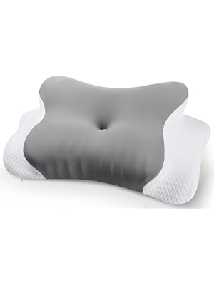 Photo 1 of Cervical Neck Pillows,Ergonomic Memory Foam Bed Pillow, Neck Support & Shoulder Pain Relief for Side Back Stomach Sleepers Gray 11