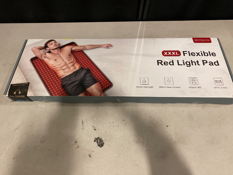 Photo 1 of Comfytemp 41.5'' x 26'' Red Light Therapy Mat for Body, FSA Eligible HSA Near Infrared Light Therapy Pad with 560 LEDs, 660nm & 850nm Light Blanket for Back Belly Knee Joint Muscle Pain Relief, 96W