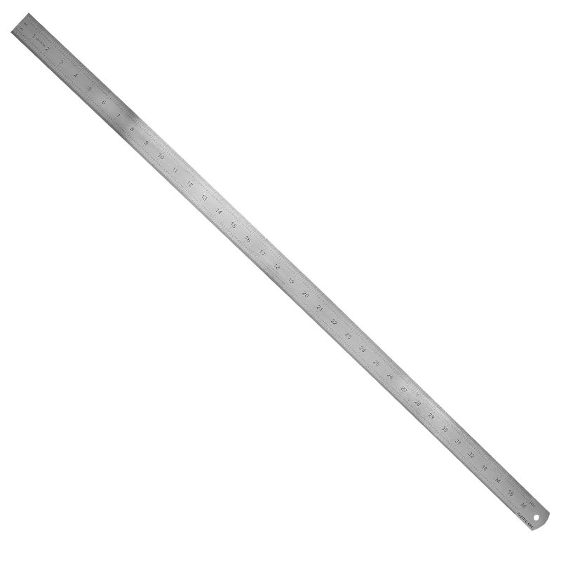 Photo 1 of Pacific Arc Stainless Steel Ruler Inch and Metric, with 32nd and 64th Graduations, 36 Inches