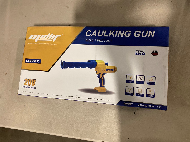 Photo 1 of Cordless Caulking Gun Compatible with DeWalt 20V Max Battery (Tool Only) 10oz Electric Caulking Gun with Anti-Drip, 6-Speed,LED Light – Ideal for Sealing, Filling & Repairing Windows, Bathrooms