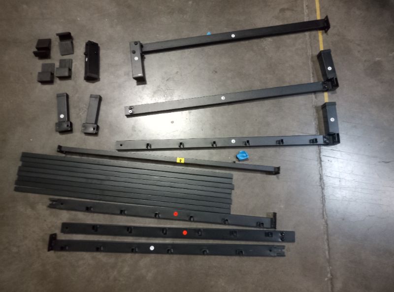 Photo 1 of 14 Inch Queen Bed Frame, Metal Platform Bed Frame with Round Corner Legs, 3500 lbs Heavy Duty Steel Slats Support, No Box Spring Needed, Noise Free, Easy Assembly, Black