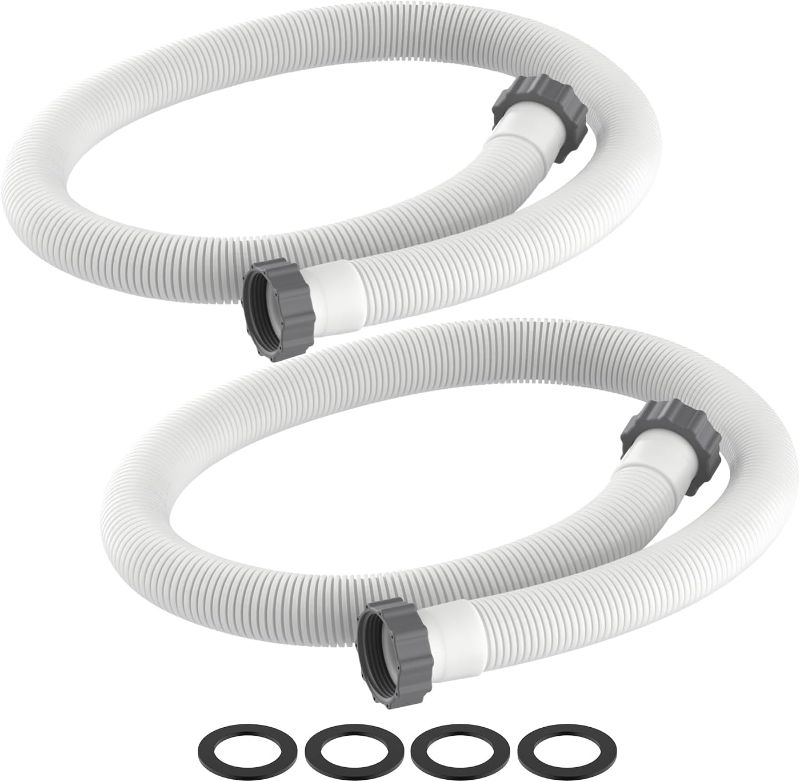 Photo 1 of 1.5" Diameter Accessory Pool Pump Hose Replacement for Intex 1500 to 2500 GPH Filter Pumps,Sand Filters & Saltwater Systems,1.5 inch Above Ground Pool Hose for Patio,Lawn,Garden,Part # 29060E