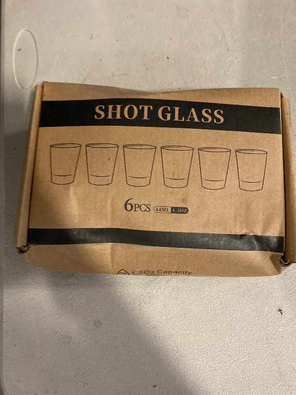 Photo 1 of Shot Glasses Measuring Cup Set 6 Pack Espresso Shot Glasses Liquid Heavy Glass 26-Incremental Measurement 1 OZ, 2 TBS, 6 TSP, 30 ML Kitchen Tools