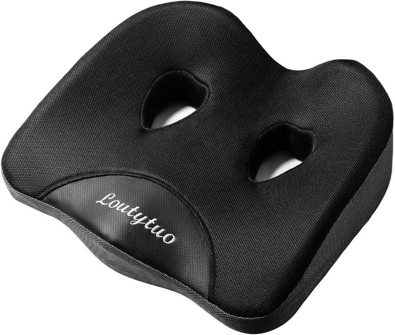 Photo 1 of LOUTYTUO Seat Cushion Pillow,100% Memory Foam and Washable Cover,for Office Chair,Car Seat and Wheelchair, Soft Support Seat Cushion