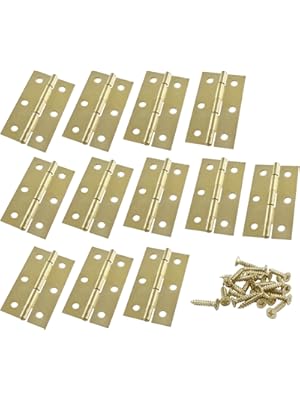 Photo 1 of Murtenze 12 Pack 2.5 Inch Door Hinge, Gold Butt Hinges Ball Bearing, Window and Outdoor Hinges With Mounting Screws