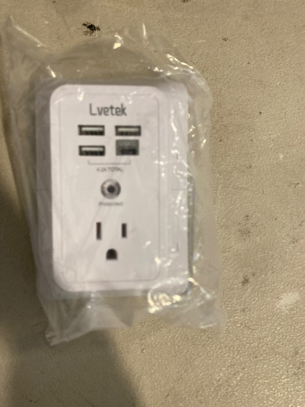 Photo 1 of 5 Outlet Extender Multi Plug Wall Outlets with 4 USB Charging Ports (1 USB C Outlet), 3 Sided 1680J Surge Protector Power Strip USB Wall Charger for Home, Office, Travel, ETL Listed, White