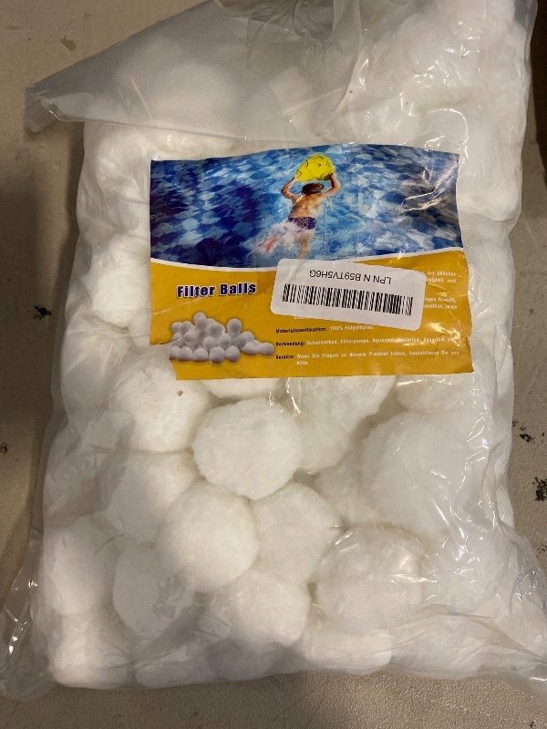 Photo 1 of Pool Filter Balls for Swimming Pool Sand Filters 2.8 lbs, Pool Filter Sand Replacement, Eco Polysphere Filter Media(Equals 100 lb Pool Filter Sand) Alternative to Sand and Filter Glass (2.8)