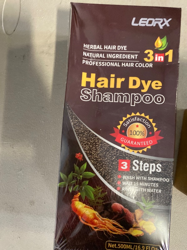 Photo 1 of Chestnut Brown Hair Dye Shampoo 3-in-1, Instant & Long-lasting Hair Color Shampoo in Minutes, Gray Hair Coverage for Men & Women, Natural Shampoo Hair Dye for All Hair Types