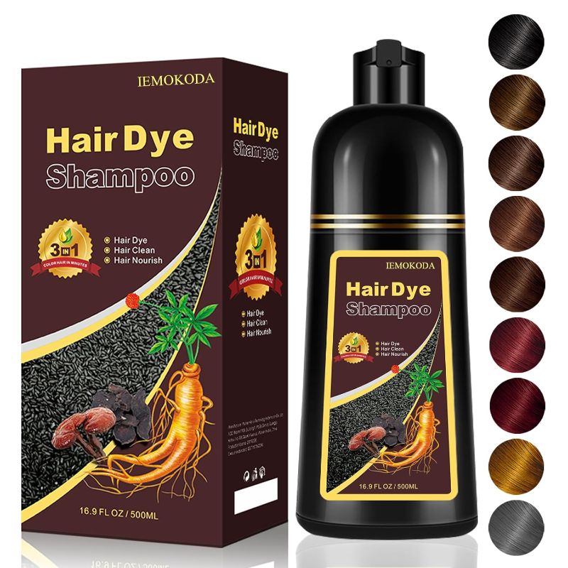 Photo 1 of Chestnut Brown Hair Dye Shampoo 3-in-1, Instant & Long-lasting Hair Color Shampoo in Minutes, Gray Hair Coverage for Men & Women, Natural Shampoo Hair Dye for All Hair Types