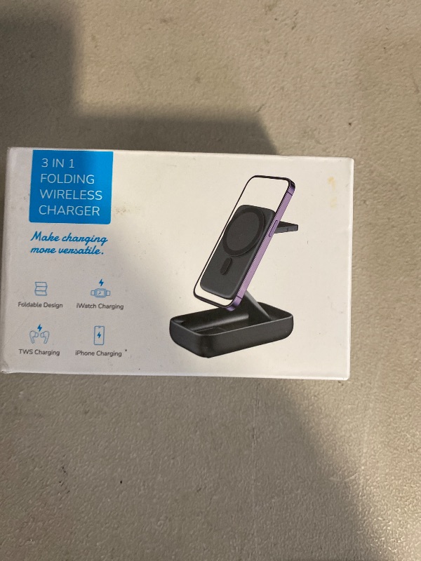 Photo 1 of 3 In 1 Folding wireless charger 