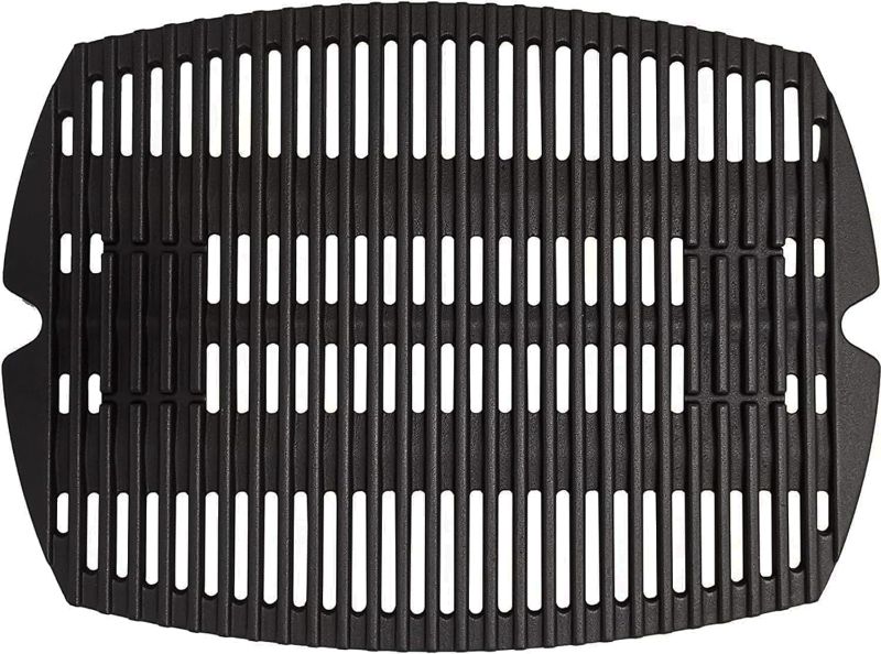 Photo 1 of 7644 7582 Grill Grates Replacement Parts for Weber Q100 Q1000 Series Parts Weber Baby Q Cast Iron Grill Grate Q120 Q1200 Q1400 50060001 51010001 51040001 51060001 51070001 51080001 65465 65810 1 Pack