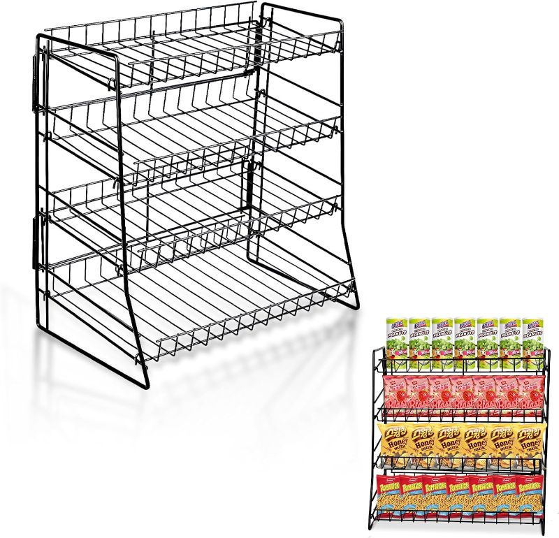 Photo 1 of RULA Candy Display Rack, Snack Rack Display Stand, Metal Snack Organizer for Countertop, Snack Stand for Office and Stores,1 Pack