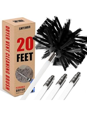 Photo 1 of Particle Furnace Cleaning Brush, 4"/6" Brush,Chimney Brush,Dryer Vent Cleaner Kit,Flexible Rods (15PcsRods+1Pcs 4"+1Pcs 6" Brush)