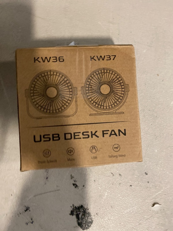 Photo 1 of TriPole USB Desk Fan 4.5 Inches Portable Mini Fan Powerful 3 Speeds Wind Personal Desktop Fan with 360° Head Rotation for Home Office Car Indoor Outdoor Black, No Battery