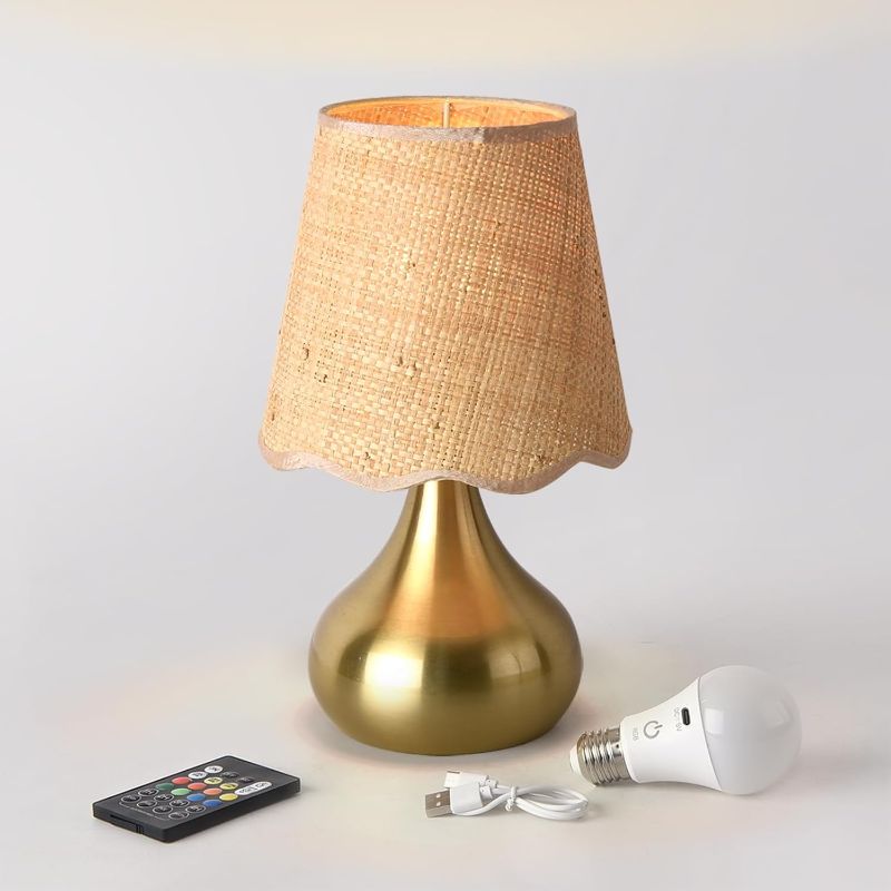 Photo 1 of Cordless Table Lamp Rechargeable, Good Mini Table Lamp for Nightstand, Battery Operated Small Table Lamp for Small Spaces for Kitchen Counter, Bookshelf, Bedside, Bedroom, Living Room