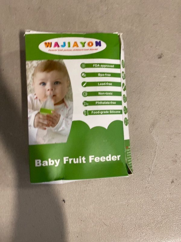 Photo 1 of WAJIAYON Baby Fruit Feeder Pacifier - 5 Pack | 2 Mesh Infant Food Feeder Pacifier & 1 Baby Food Dispensing Spoon | Fresh Fruit Teethers for Babies |Shower Gifts for Boys and Girls (Pink & Green)