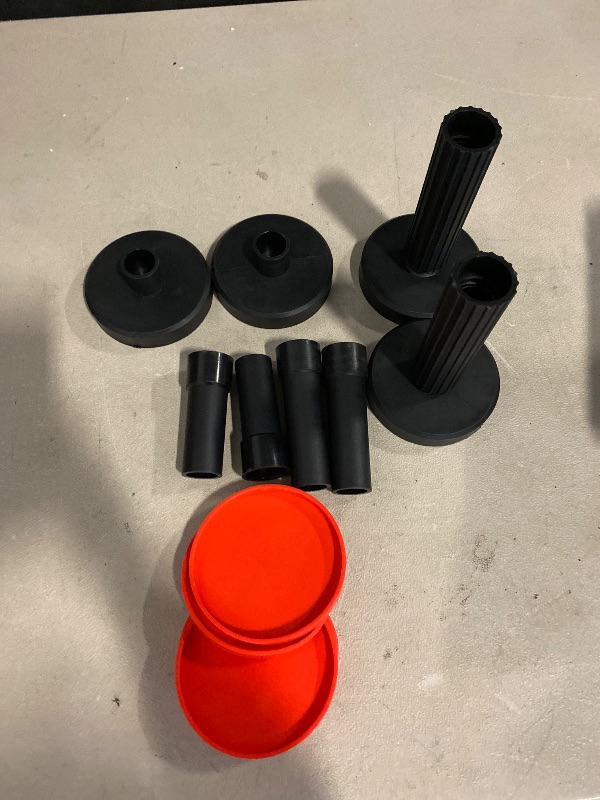 Photo 1 of Telescopic Support Pole, Undermount Support System, Cabinet Support Pole Rod, Supports up to 440 lbs Support Bracket, 7.09-17.72inch Cabinet Lifting Bracket for Cabinet Sofa Sink (2Pcs Nylon)