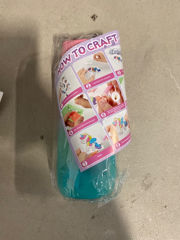 Photo 1 of Glow in The Dark Decorate Your Own Water Bottle Kit,Unicorn Toy Gift for 4-6-8-10-12 Year Old Girl,Craft Toy for Age 3 4 5 6 7 8 9 10 Girl,Kid Teen Water Bottle Sticker for School Christmas Birthday