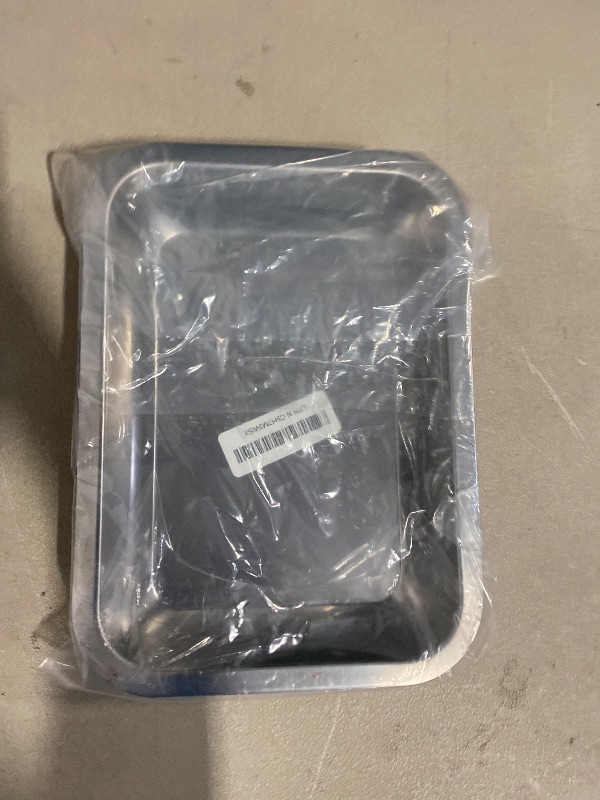 Photo 1 of 3 Pack Stainless Steel Breading Trays Set,Breading Pans for Marinating, and Prepping Meat Chicken and Fish 10.4" x 7.7" x 1.9"