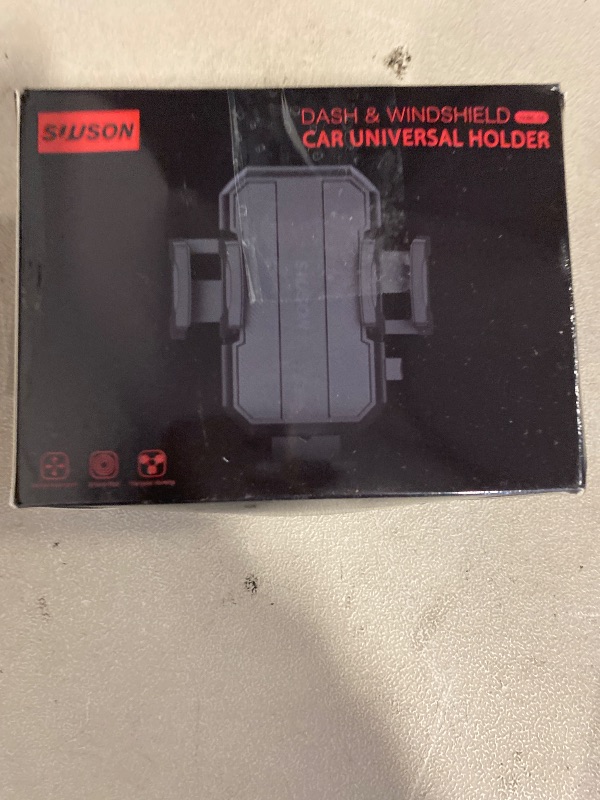 Photo 1 of Upgraded 3-in-1 Car Phone Holder Mount [Powerful Suction] Phone Mount for Car Dashboard Air Vent Windshield,for All iPhone Android Phone (Black)