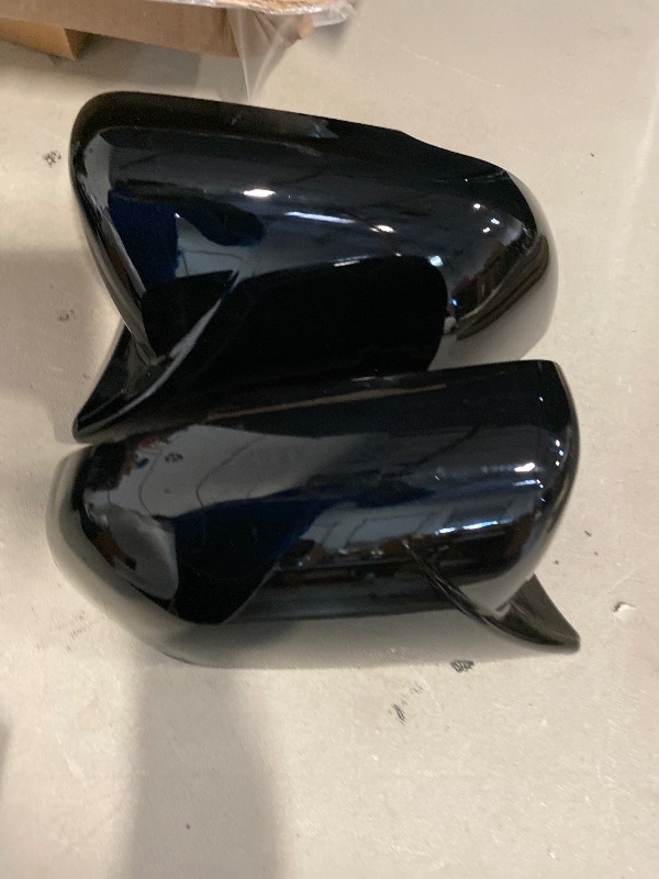 Photo 1 of Compatible For Mitsubishi Lancer X 10 EX EVO 2008-2016 Side Door Rearview Mirror Cover Cap Trim Shell Sticker Car Styling Accessories Part(Gloss Black)