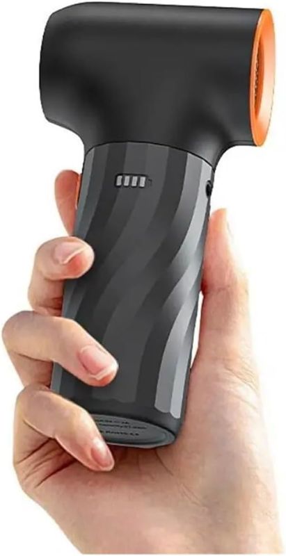 Photo 1 of Compressed Air Duster, Mini Turbojet Fan Brushless Motor Liquid Silicone Handle Cordless Electric Blower Recharable Strong Airflow,Handheld Blower
