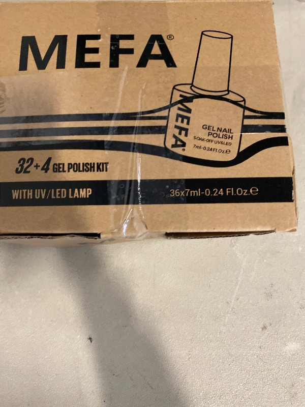 Photo 1 of MEFA Gel Nail Polish Kit with U V Light, 32 Colors All Seasons Soak Off 60 Pcs Gel Polish Nail Set with Matte/Glossy Glitter Base Top Coat Manicure Tools Nails DIY Decorations Gifts for Women