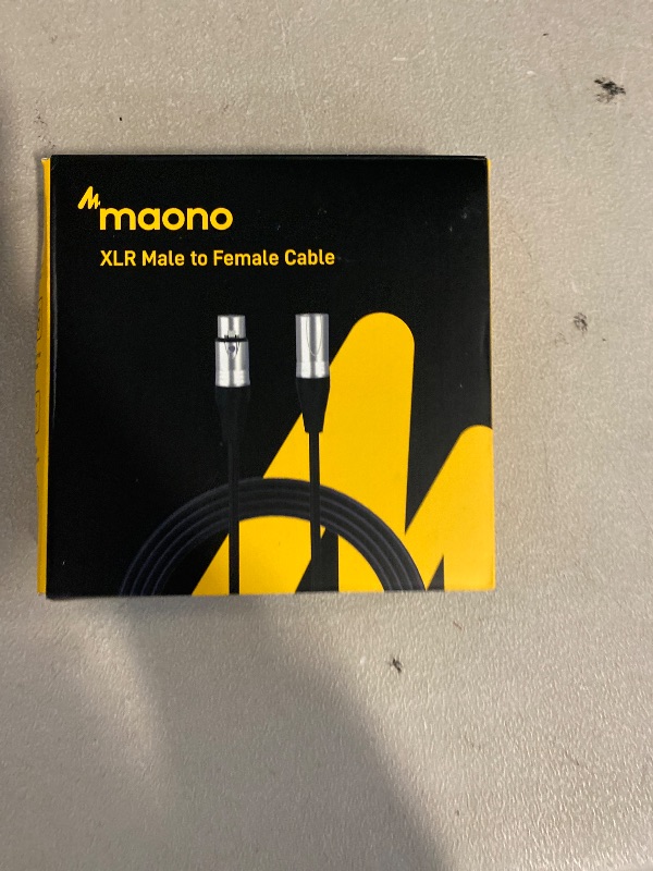 Photo 1 of MAONO 6FT XLR Microphone Cable Premium XLR Male to Female Mic Audio Cord with Balanced 3 PIN Connector,Speaker Cable Mic Wire PD100X,200X,300X,400X Microphones, Audio Mixer
