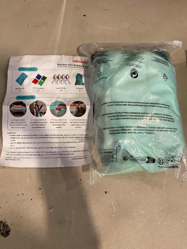 Photo 1 of Magic Fort Building Kit for Kids - Large Lightweight Blanket Fort Making Kit Clips with CPC Certification - Portable Playhouse Play Tent Fort - Indoor/Outdoor Girls/Boys Toys Ages 4-5 6 7 8-12