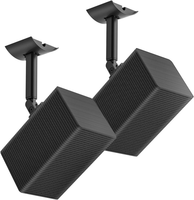 Photo 1 of notiela Speaker Wall Mount for Samsung SWA-9200S SWA-9100S SWA-9000S SWA-8500S, Tilt and Swivel Adjustable Ceiling Speaker Mount Bracket for Samsung 9100S 9000S 8500S, 2 Pack